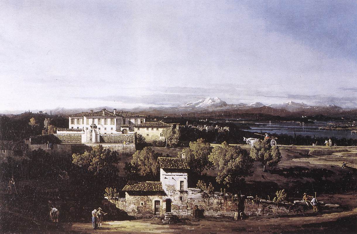 BELLOTTO, Bernardo View of the Villa Cagnola at Gazzada near Varese